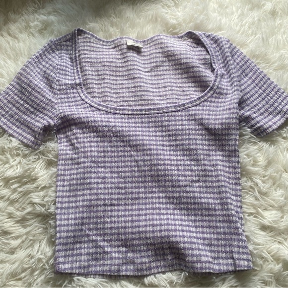 Aritzia Wilfred Yacht T-Shirt in Lavender / White - Picture 3 of 8